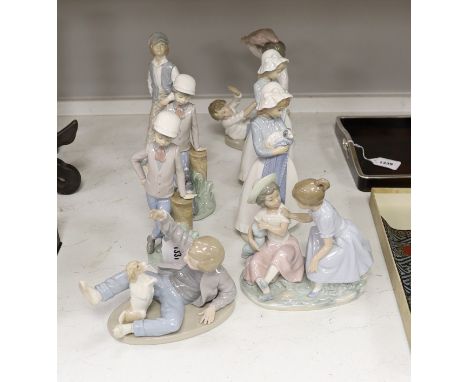Eight Nao figures