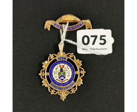 2 SILVER &amp; ENAMEL MEDALS