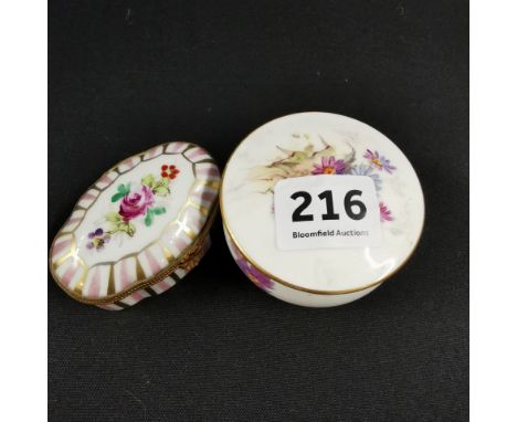 WORCESTER TRINKET BOX &amp; 1 OTHER