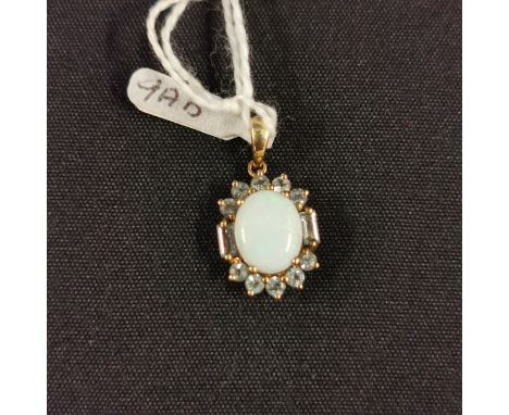 9CT OPAL PENDANT