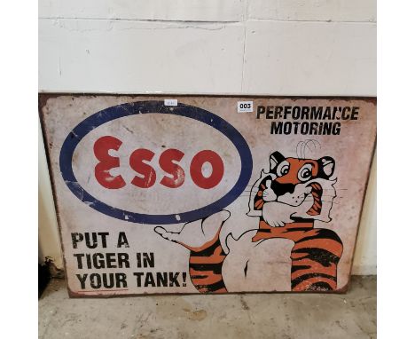 METAL SIGN - ESSO