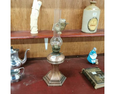 ART DECO STYLE OIL LAMP