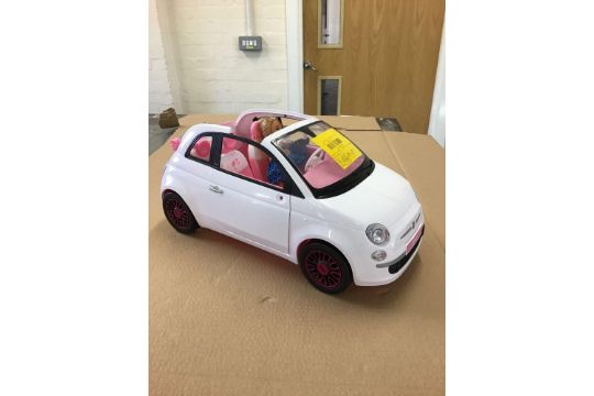 barbie fiat car and doll exclusive