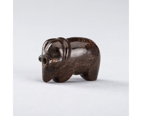 A SMALL PYU AGATE Â´ELEPHANTÂ´ TALISMAN, 200-1000 ADPyu city states (200-1000 AD). Carved as an elephant standing foursquare,