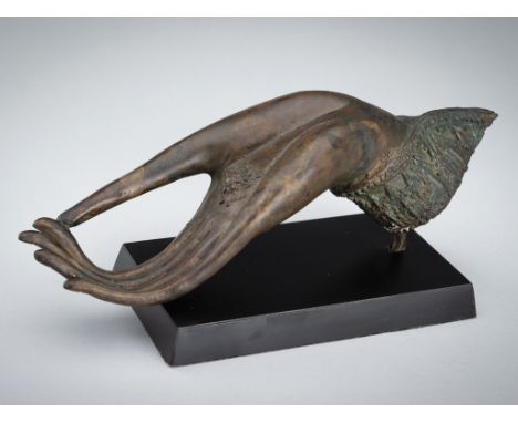 A LARGE BRONZE HAND OF BUDDHA, THAILAND, 19TH CENTURYThailand, Rattanakosin Kingdom (1782-1932). Cast with thin and elongated