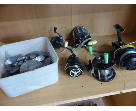 Collection of Fishing Reels to include - Intrepid De-Luxe KP Morritts, KP Morritts intrepid standard, Penn Leveline 350, Gali