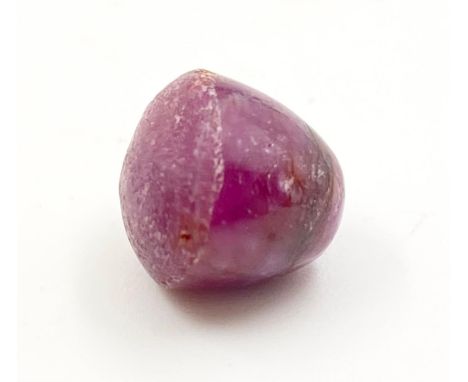 A star ruby gemstone, 6mm x 8mm 