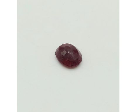 14.85CTS NATURAL RUBY, OVAL CUT. COMES WITH GLI CERTIFICATION. 