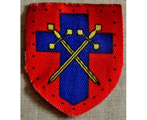 British Army Headquarters 21st Army Group Formation Patch, nice printed variant