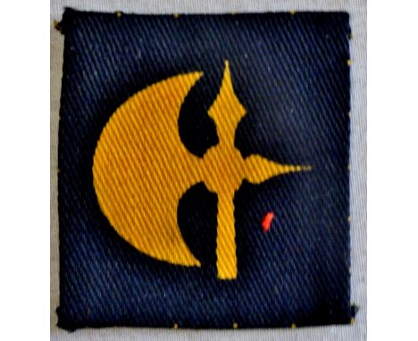 British WWII 78th Infantry Division Cloth patch, also known as the Battleaxe Division, was an infantry division of the Britis