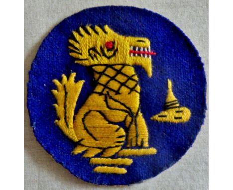 British WWII Chindits, The Long Range Penetration Groups cloth sleeve patch, a fantastic looking patch