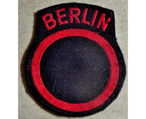 British Berlin Brigade cloth sleeve patch, as used during the occupation of Berlin after WWII.