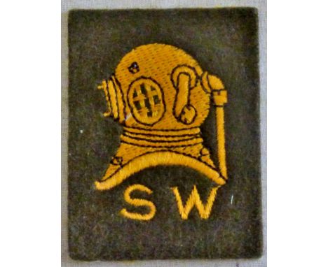 British Army Shallow Water Diver’s cloth qualification Patch, a good quality patch