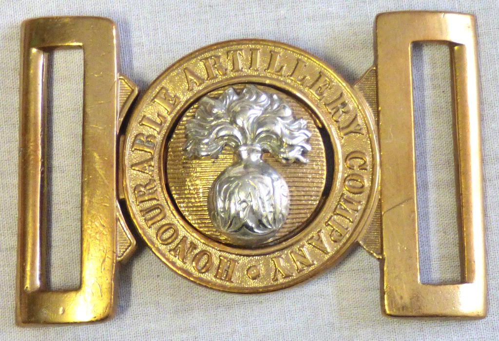 British PreWWII Honourable Artillery Company Belt Officers Buckle, Bi