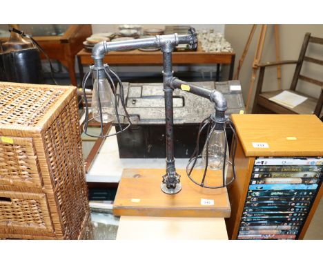 A vintage battery operated lamp 