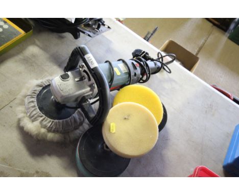 A Silverline 180mm sander / polisher; together with various sponge attachments   