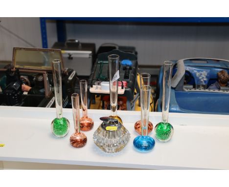 A table lighter and collection of glass vases