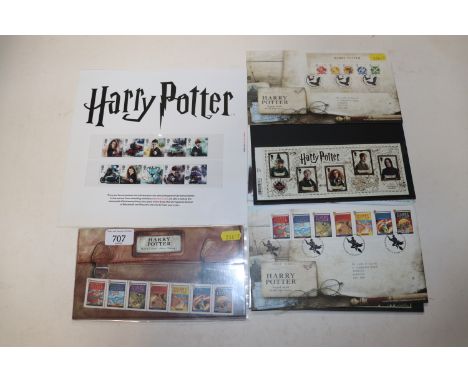 A collection of Harry Potter First Day Covers