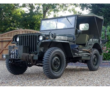 This ruggedly handsome example of the most iconic of all WWII vehicles was reputedly delivered for use by the US forces in No