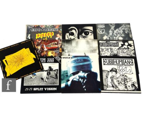 1980s/90s Punk/Thrash - Ten LPs to include Subhumans - Rats, FISH25, Worlds Apart, FISH12, 29:29 Split Vision, FISH16, and Th