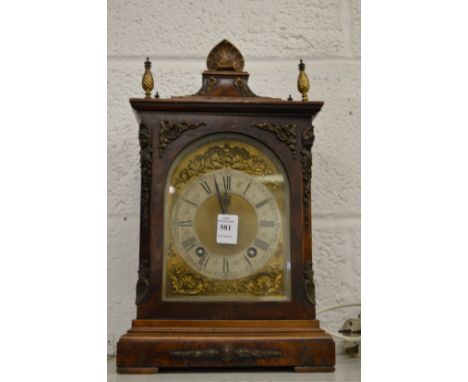 A good walnut cased bracket clock.