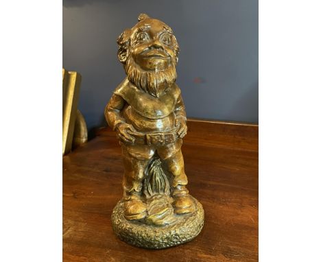 DAVID GEENTY 1981 - BBC TELEVISION PROPS - TREACLE GLAZED GNOME&nbsp;
Dated 1.9.1981 and signed by David Geenty the renowned 