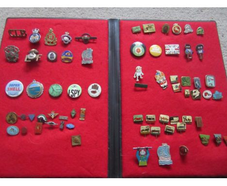 COLLECTION OF 70 BADGES, SEVERAL VINTAGE
