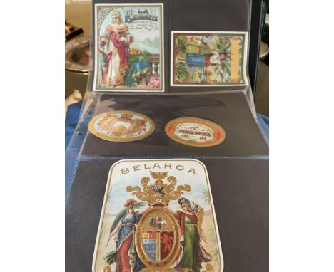 ADVERTISING - COLLECTION OF 10 GILDED LITHOGRAPH CIGAR BOX LABELS
A good collection of gilded and embossed late 19th-early 20
