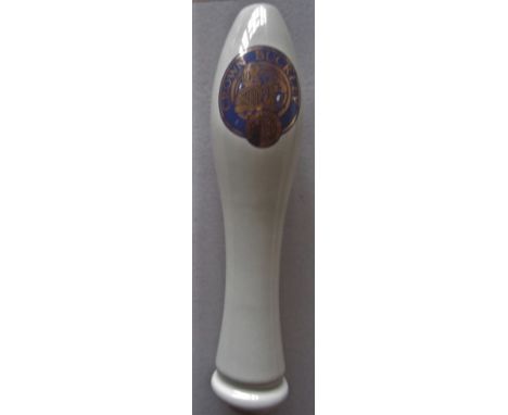BREWERIANA - CROWN BUCKLEY CERAMIC BEER PUMP HANDLE
Good condition handle from the defunct South Wales brewer.  