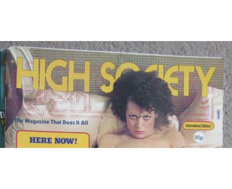 ADULT GLAMOUR - HIGH SOCIETY MAGAZINE X 15 INC'S FIRST INTERNATIONAL ISSUE
From 1970's onwards, all fair / good condition