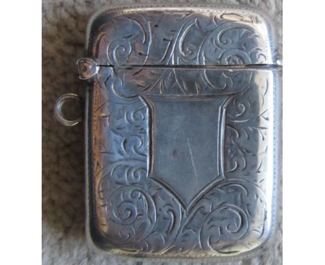 VINTAGE SILVER VESTA CASE