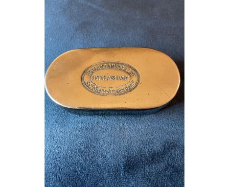 TRAVEL - 1920s HOLLAND AMERIKA LINE 1st CLASS SOAP DISH&nbsp;
A first class cabin soap dish from the SS New Amsterdam - Holla
