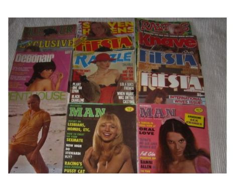 ADULT GLAMOUR - A QUANTITY OF VINTAGE FIESTA AND OTHER MAGAZINES
Mixed conditions but mostly good