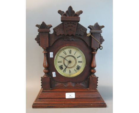 Early 20th century Ansonia American two train architectural design mantle clock.  (B.P. 21% + VAT) 