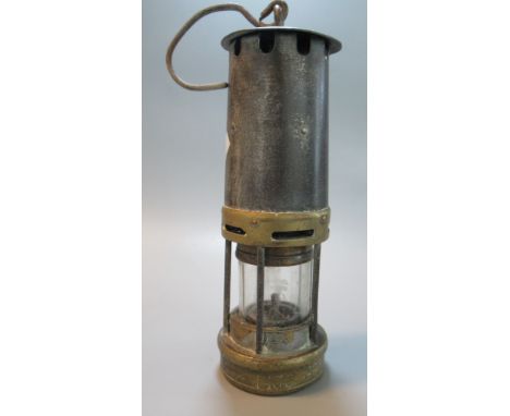 Vintage brass Safety Miners Lamp, unmarked.  (B.P. 21% + VAT) 