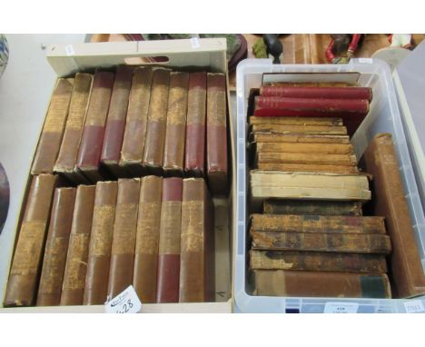 volumes of the monthly issues of 'The Waverley' novels dating around 1831, printed for Robert Cadell Edinburgh, 17 volumes in