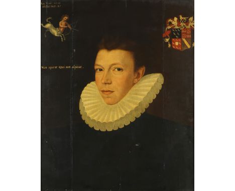 George Gower (c.1540-1596) Portrait of a gentleman, traditionally identified as Thomas Arundell, later 1st Baron Arundell of 