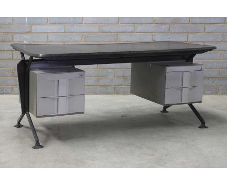 An Arco desk, designed by Studio BBPR (Gian Luigi Banfi, Ludovico Belgiojoso, Enrico Peressutti and Ernesto Rogers) in 1963 f