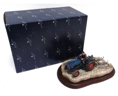 A BORDER FINE ARTS TRACTOR GROUP: 'RIDGING UP'  boxed