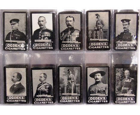 CIGARETTE CARDS - A PART SET & ODDS  Ogdens, Tab 'Prominent British Officers', 1901 (36/37); and Ogdens, Tab 'General Interes