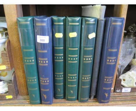 Seven albums of first day covers