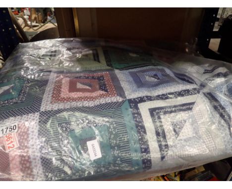 Large patchwork quilt. Not available for in-house P&amp;P 