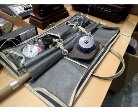 Vintage fishing tackle to include reels, rod and leads. Not available for in-house P&amp;P