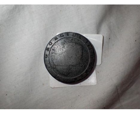 1797 cartwheel twopence of George III - Englands largest ever regal coin . UK P&amp;P Group 0 (£6+VAT for the first lot and £
