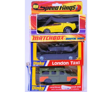 DIECAST: A collection of 3x boxed diecast models; Dinky 604 and 284 and a Matchbox K-32 model. All original boxes.