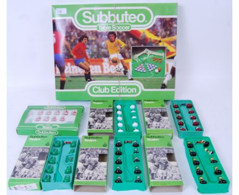 SUBBUTEO: A good collection of assorted vintage Subbuteo to include 6x teams (five of which are complete) box numbers being 2
