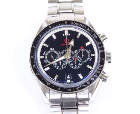 OMEGA - a stainless steel Speedmaster Olympic Collection automatic chronograph wristwatch, ref. 32130445201001, circa 2008, b