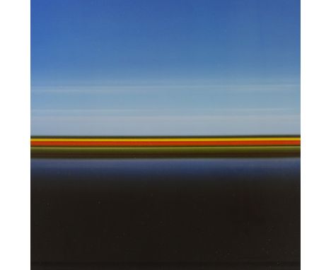 Rob Carter, limited edition print, Travelling Still, Tulip Fields Holland VI, 2005, no. 5/12, image 24" x 24", certificate of