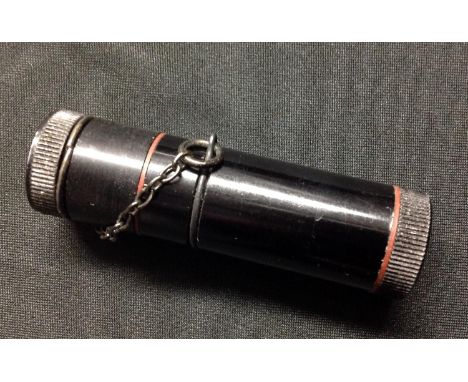 WW2 British RAF/SOE Cigarette Lighter with hidden escape compass. 78mm in length. Unissued condition.