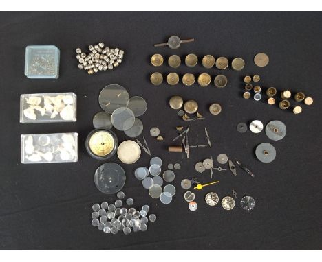 WW2 British Escape and Evasion Compass Components. A large collection of spare parts, unfinished examples, etc. Includes comp